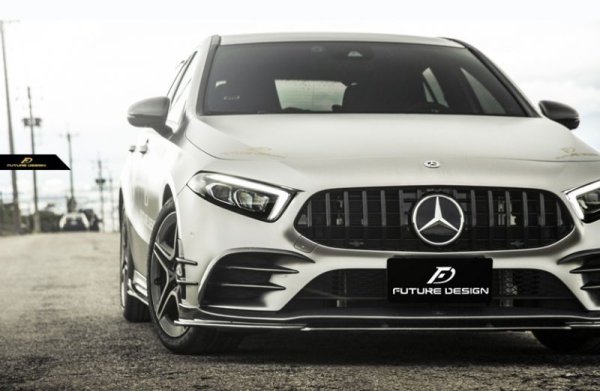 BENZ メルセデス・ベンツ Aクラス セダン V177 AMGフロントバンパー用カーボンリップスポイラー 本物Drycarbon Stage2 -  Future Design Drycarbon parts