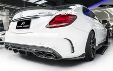 画像8: BENZ メルセデス・ベンツ W205 Cクラス セダン ワゴン用FD GT カーボンディフューザー 本物DryCarbon ドライカーボン C180 C200 C250 C300 C43 C45 C63 (8)