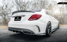 画像3: BENZ メルセデス・ベンツ W205 Cクラス セダン ワゴン用FD GT カーボンディフューザー 本物DryCarbon ドライカーボン C180 C200 C250 C300 C43 C45 C63 (3)