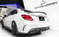 画像7: BENZ メルセデス・ベンツ W205 Cクラス セダン ワゴン用FD GT カーボンディフューザー 本物DryCarbon ドライカーボン C180 C200 C250 C300 C43 C45 C63 (7)