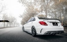 画像4: BENZ メルセデス・ベンツ W205 Cクラス セダン ワゴン用FD GT カーボンディフューザー 本物DryCarbon ドライカーボン C180 C200 C250 C300 C43 C45 C63 (4)