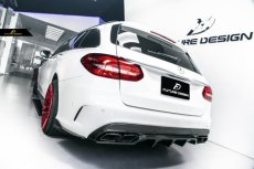 画像13: BENZ メルセデス・ベンツ W205 Cクラス セダン ワゴン用FD GT カーボンディフューザー 本物DryCarbon ドライカーボン C180 C200 C250 C300 C43 C45 C63 (13)