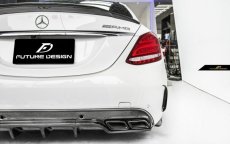 画像9: BENZ メルセデス・ベンツ W205 Cクラス セダン ワゴン用FD GT カーボンディフューザー 本物DryCarbon ドライカーボン C180 C200 C250 C300 C43 C45 C63 (9)