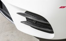 画像1: BENZ ベンツ Eクラス W213 AMGバンパー用フロント カナード スプリッター 4点 E200 E250 E300 E400 E43 本物DryCarbon ドライカーボン (1)