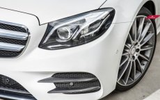 画像2: BENZ ベンツ Eクラス W213 AMGバンパー用フロント カナード スプリッター 4点 E200 E250 E300 E400 E43 本物DryCarbon ドライカーボン (2)