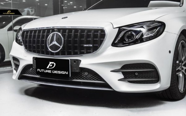 BENZ メルセデス・ベンツ W213 Eクラス用パナメリカーナ グリル GTグリル 艶ありブラック - Future Design  Drycarbon parts