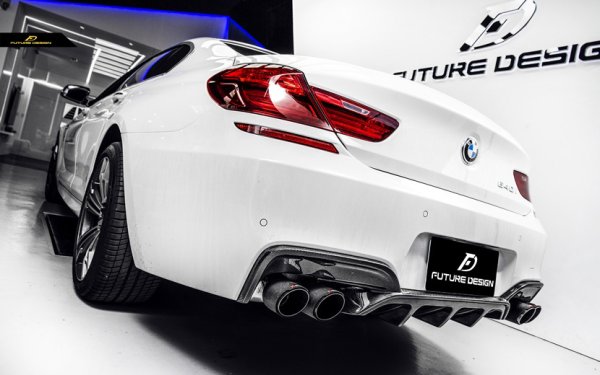 BMW 6シリーズ F06 F12 F13 Mスポーツ バンパー用カーボン ディフューザー DryCarbon ドライカーボン M6 - Future  Design Drycarbon parts