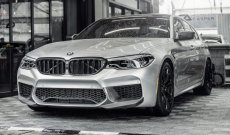 画像3: BMW F90 M5 フロントバンパー用スプリッター 本物DryCarbon ドライカーボン (3)