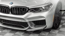 画像1: BMW F90 M5 フロントバンパー用スプリッター 本物DryCarbon ドライカーボン (1)