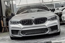 画像4: BMW F90 M5 フロントバンパー用スプリッター 本物DryCarbon ドライカーボン (4)