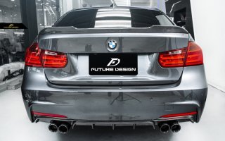 BMW 3シリーズ F30 Mスポーツ リアバンパー用リアアンダー スポイラー 本物DryCarbon ドライカーボン - Future Design  Drycarbon parts