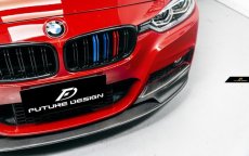 画像6: BMW 3シリーズ F30 セダン F31 ツーリング Mスポーツ フロント用 リップスポイラー 本物DryCarbon ドライカーボン (6)