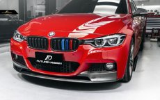 画像2: BMW 3シリーズ F30 セダン F31 ツーリング Mスポーツ フロント用 リップスポイラー 本物DryCarbon ドライカーボン (2)