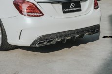 画像15: BENZ メルセデス・ベンツ W205 Cクラス セダン ワゴン用FD GT カーボンディフューザー 本物DryCarbon ドライカーボン C180 C200 C250 C300 C43 C45 C63 (15)