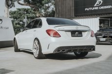 画像21: BENZ メルセデス・ベンツ W205 Cクラス セダン ワゴン用FD GT カーボンディフューザー 本物DryCarbon ドライカーボン C180 C200 C250 C300 C43 C45 C63 (21)