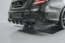 画像7: BENZ メルセデス・ベンツ E-Class W213 セダン 前期用 リアディフューザー 本物DryCarbon ドライカーボン (7)