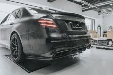 画像8: BENZ メルセデス・ベンツ E-Class W213 セダン 前期用 リアディフューザー 本物DryCarbon ドライカーボン (8)