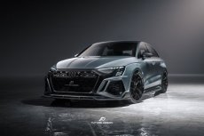 画像3: AUDI RS3 SportBack スポーツバック 8Y サイドスカート 本物DryCarbon ドライカーボン (3)