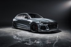 画像2: AUDI RS3 SportBack スポーツバック 8Y サイドスカート 本物DryCarbon ドライカーボン (2)