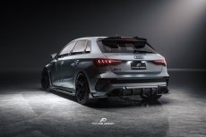 画像4: AUDI RS3 SportBack スポーツバック 8Y リアディフューザー 本物DryCarbon ドライカーボン (4)