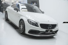 画像15: BENZ ベンツ W205 セダン S205ワゴン C63 前期用 ED1 アンダー リップスポイラー 本物Drycarbon ドライカーボン (15)