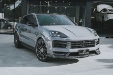 画像3:  PORSCHE ポルシェ Cayenne カイエン Coupe クーペ E3 II 後期用 フロント リップスポイラー 本物DryCarbon ドライカーボン (3)