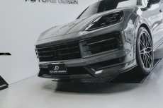 画像14:  PORSCHE ポルシェ Cayenne カイエン Coupe クーペ E3 II 後期用 フロント リップスポイラー 本物DryCarbon ドライカーボン (14)