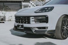 画像1:  PORSCHE ポルシェ Cayenne カイエン Coupe クーペ E3 II 後期用 フロント リップスポイラー 本物DryCarbon ドライカーボン (1)