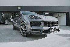 画像11:  PORSCHE ポルシェ Cayenne カイエン Coupe クーペ E3 II 後期用 フロント リップスポイラー 本物DryCarbon ドライカーボン (11)