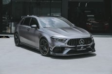 画像12: BENZ メルセデス・ベンツ A-Class W177 A45 フロント専用 リップスポイラー 本物Drycabon ドライカーボン AMG (12)