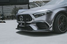 画像14: BENZ メルセデス・ベンツ A-Class W177 A45 フロント専用 リップスポイラー 本物Drycabon ドライカーボン AMG (14)