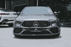 画像8: BENZ メルセデス・ベンツ A-Class W177 A45 フロント専用 リップスポイラー 本物Drycabon ドライカーボン AMG (8)