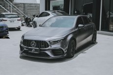 画像18: BENZ メルセデス・ベンツ A-Class W177 A45 フロント専用 リップスポイラー 本物Drycabon ドライカーボン AMG (18)