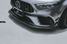 画像15: BENZ メルセデス・ベンツ A-Class W177 A45 フロント専用 リップスポイラー 本物Drycabon ドライカーボン AMG (15)