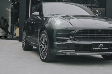 画像3: Porsche Macan マカン フロント用 リップスポイラー 本物Drycarbon ドライカーボン (3)