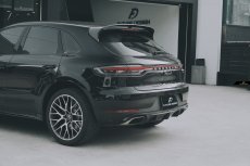 画像4: Porsche Macan マカン リアバンパー用 リアディフューザー 本物Drycarbon ドライカーボン (4)