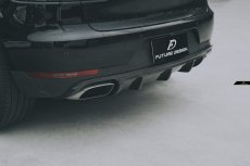 画像1: Porsche Macan マカン リアバンパー用 リアディフューザー 本物Drycarbon ドライカーボン (1)