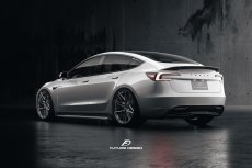 画像5: 【予約販売中に送料無料】TESLA テスラ NEW MODEL 新型 モデル 3 トランク用 リアスポイラー 本物Drycarbon ドライカーボン (5)