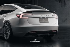 画像3: 【予約販売中に送料無料】TESLA テスラ NEW MODEL 新型 モデル 3 トランク用 リアスポイラー 本物Drycarbon ドライカーボン (3)