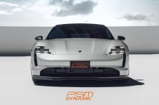 画像1: 【PSM DYNAMIC】Porsche ポルシェ Taycan タイカン フロント リップスポイラー 本物Drycarbon ドライカーボン (1)