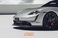 画像3: 【PSM DYNAMIC】Porsche ポルシェ Taycan タイカン フロント リップスポイラー 本物Drycarbon ドライカーボン (3)