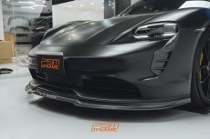 画像15: 【PSM DYNAMIC】Porsche ポルシェ Taycan タイカン フロント リップスポイラー 本物Drycarbon ドライカーボン (15)