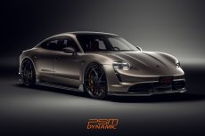 画像4: 【PSM DYNAMIC】Porsche ポルシェ Taycan タイカン フロント リップスポイラー 本物Drycarbon ドライカーボン (4)