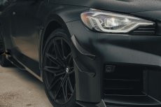 画像2: 【FD×MTC】BMW 2シリーズ G87 クーペ M2用 フロント カナード 本物DryCarbon ドライカーボン (2)