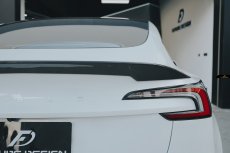 画像12: TESLA テスラ NEW MODEL 新型 モデル 3 トランク用 リアスポイラー 本物Drycarbon ドライカーボン (12)