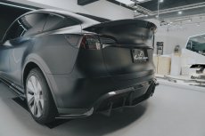 画像13: TESLA テスラ MODEL モデル Y リアバンパー用 ディフューザー 本物Drycarbon ドライカーボン (13)