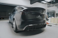 画像16: TESLA テスラ MODEL モデル Y リアバンパー用 ディフューザー 本物Drycarbon ドライカーボン (16)