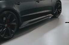 画像8: AUDI RS7 C8 サイドスカート 本物DryCarbon ドライカーボン (8)