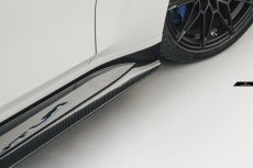 画像9: BMW 3シリーズ G80 M3 サイド スカート 本物DryCarbon ドライカーボン (9)