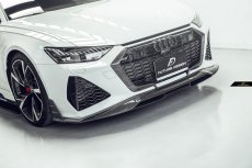 画像4: AUDI RS6 AVANT  C8 フロント リップスポイラー 本物DryCarbon ドライカーボン (4)